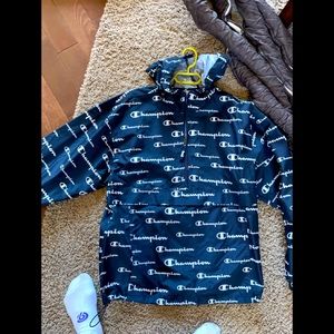 Dark navy k way jacket champion